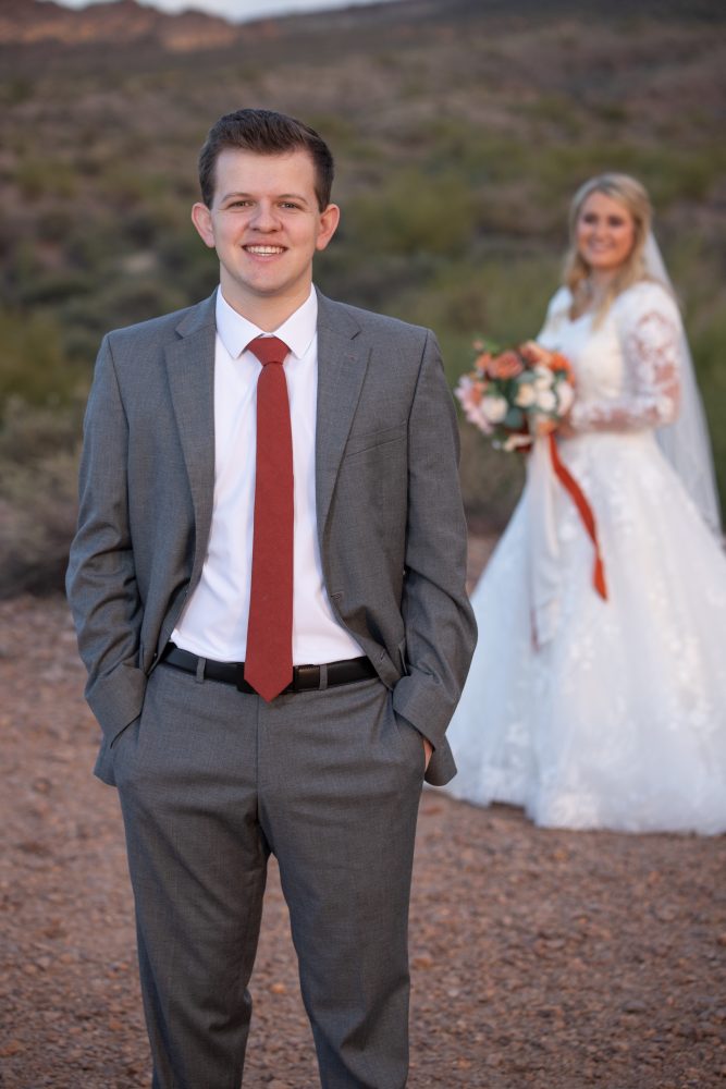 Wedding photos. Bride and groom LDS wedding photography
