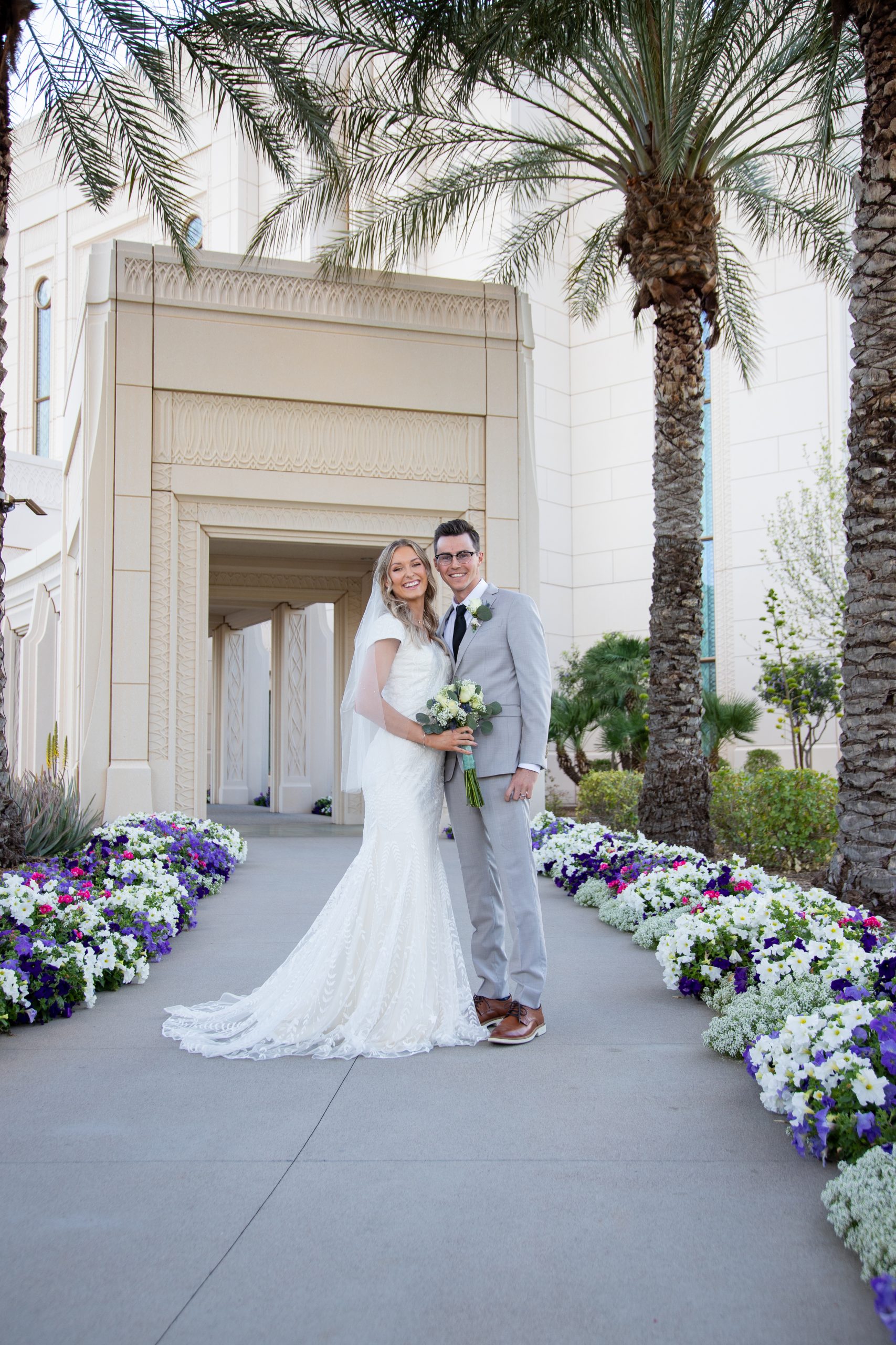 Wedding photography at the Gilbert Temple
