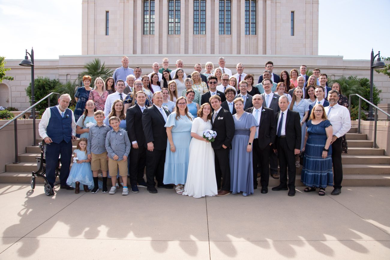 Mesa Temple Wedding family photo