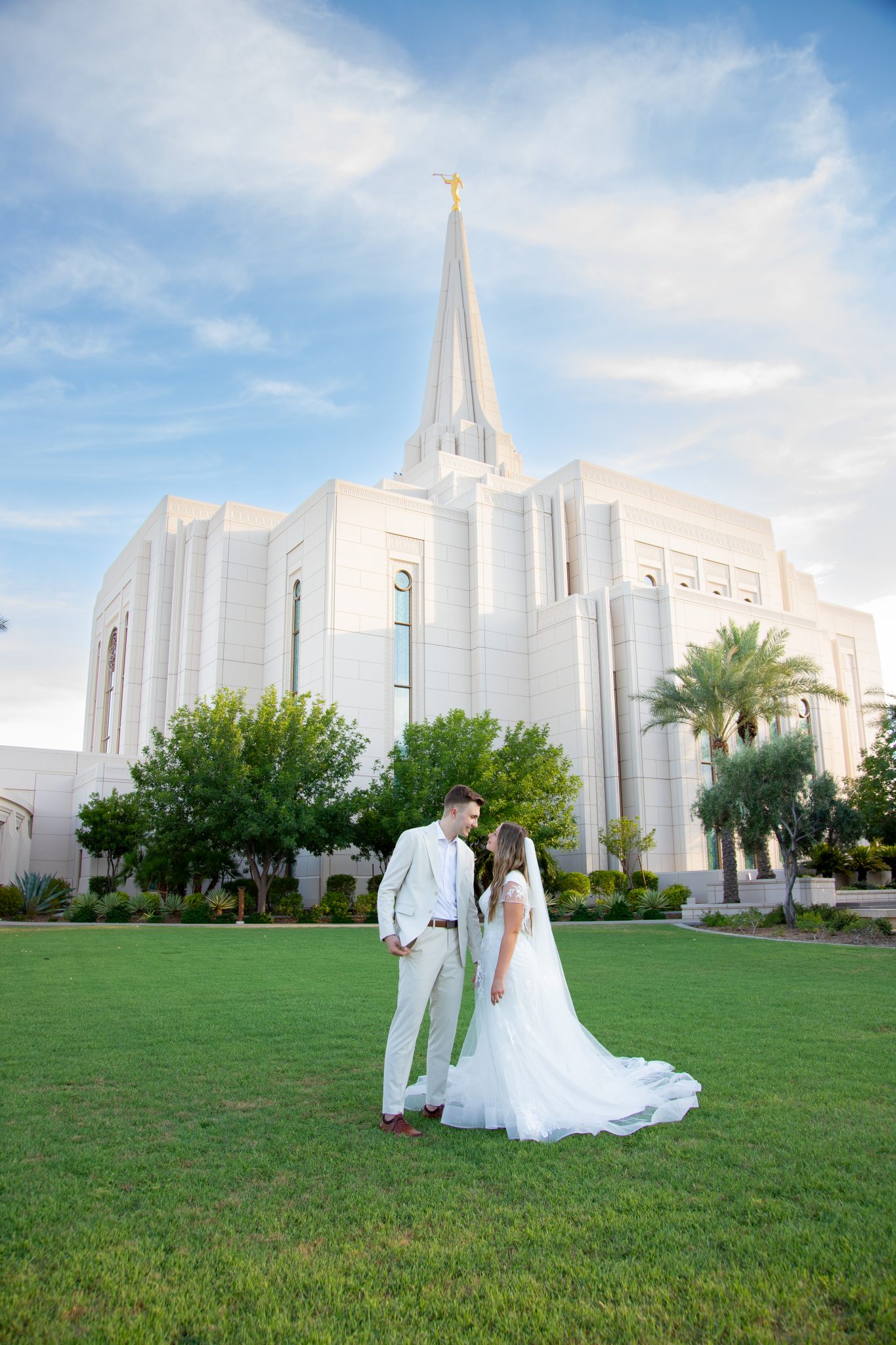Wedding photography at the Gilbert Temple